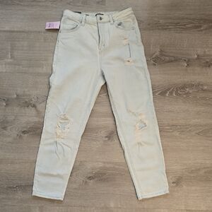 Wild Fable Light Blue Ripped Cropped Jeans